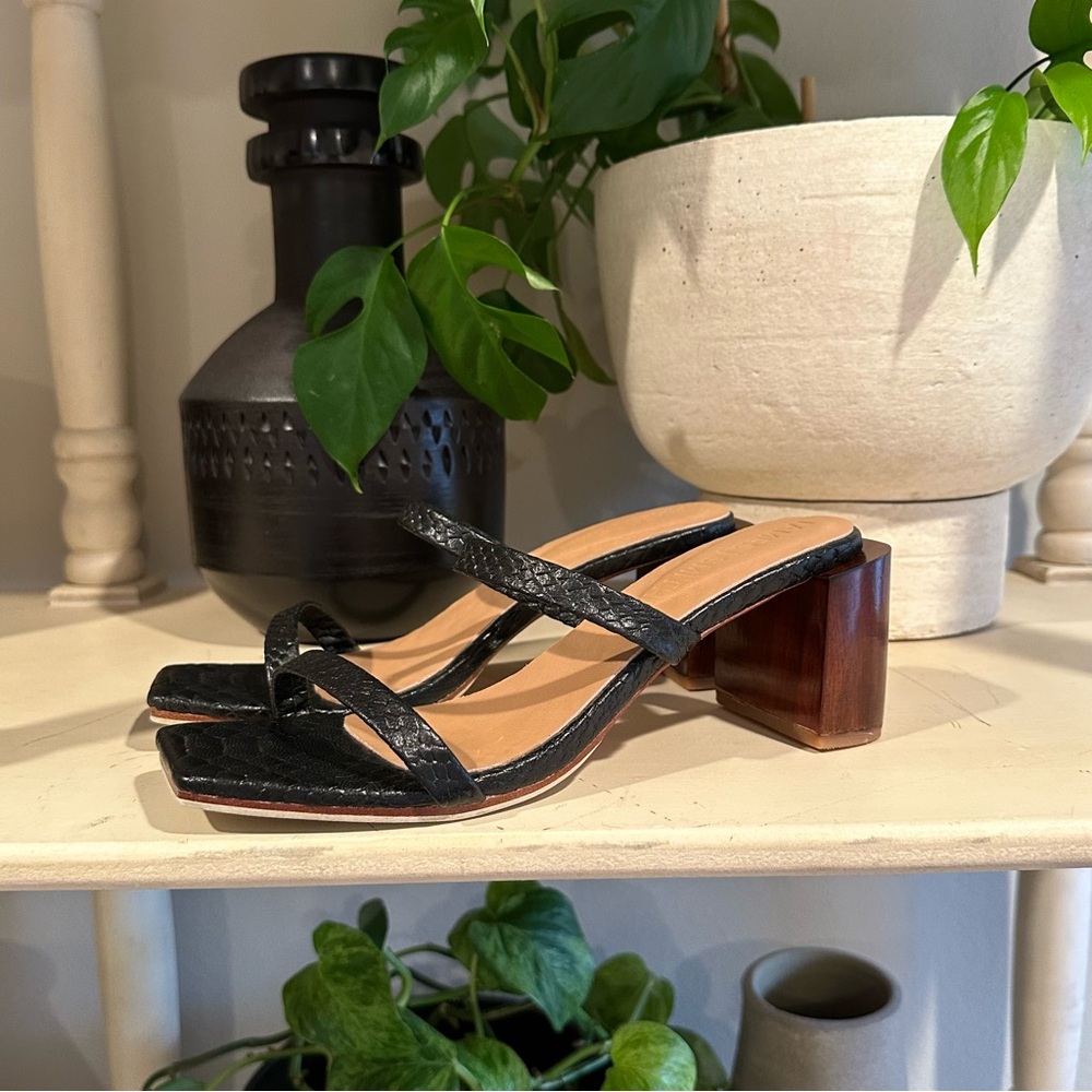 James Smith Sirenuse Strap Sandals In Black (38)